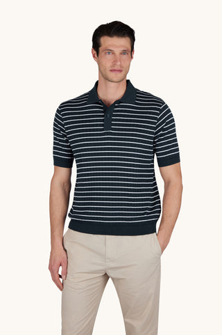 Paul & Shark - Polo rayé manches courtes coton Piuma