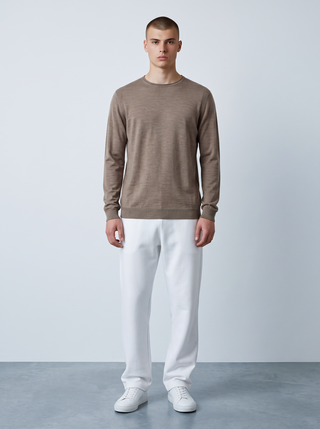 John Varvatos - Lex - Chandail Col Rond de Lin et Viscose