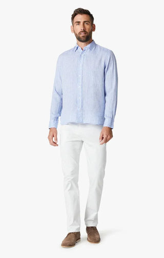 34 Heritage - Linen Chambray Shirt Hawaiian Ocean - LE CAPITAINE D'A BORD