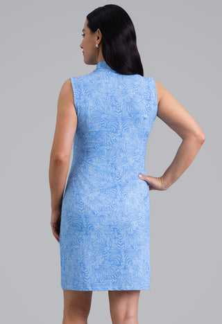 Ibkül - Annie Sleeveless Mock Neck Dress - 58385