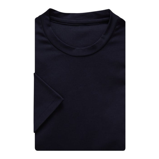 Emanuel Berg - T-Shirt manches courtes de coton 4Flex - Marine