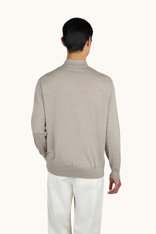 Paul & Shark - Col polo de laine mérinos extra fine Summer Wool