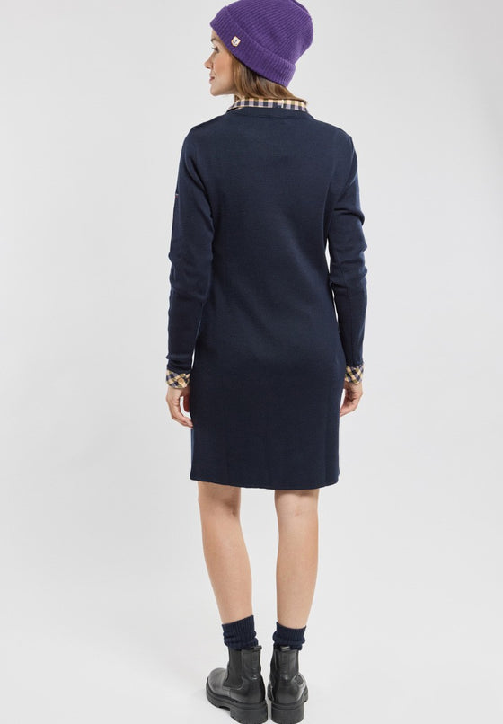 Armor-Lux - Robe unie de laine Bénodet - Marine