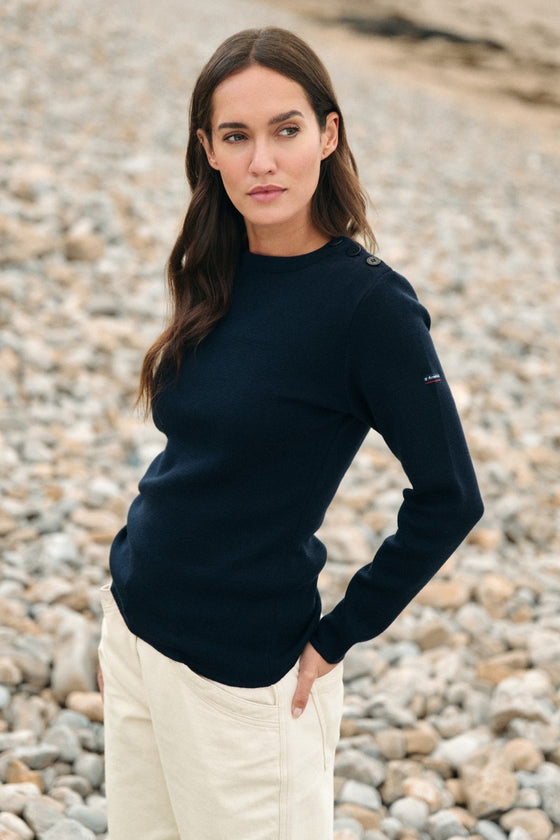 Armor-Lux - Briac - Pull breton de laine uni