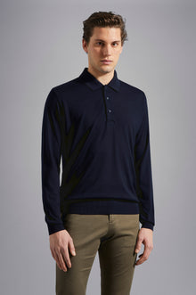  Paul & Shark - Col polo de laine mérinos extra fine Summer Wool