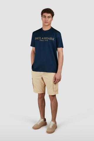 Paul & Shark - T-shirt manches courtes logo métallique
