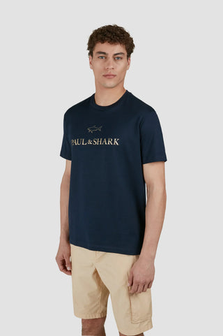 Paul & Shark - T-shirt manches courtes logo métallique