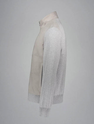 Paul & Shark - Cotton and silk cardigan with Aqualeather® front