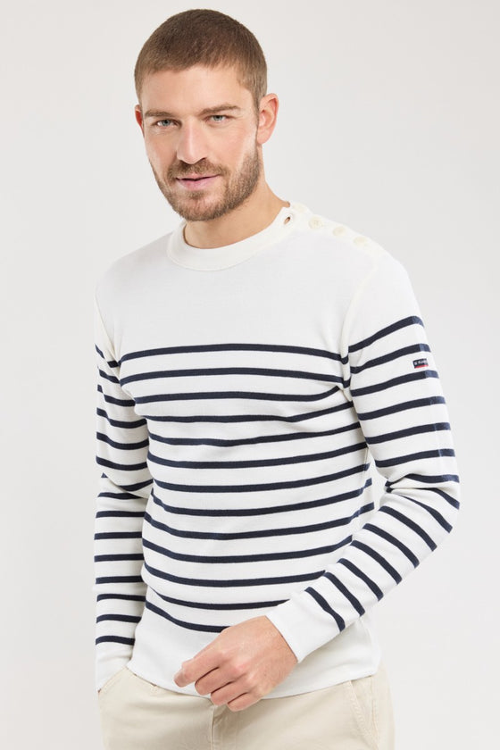 Armor-Lux - Goulenez - Pull rayé de laine merinos