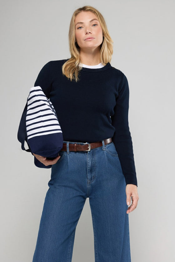 Armor-Lux - Groix - Pull marin de coton uni