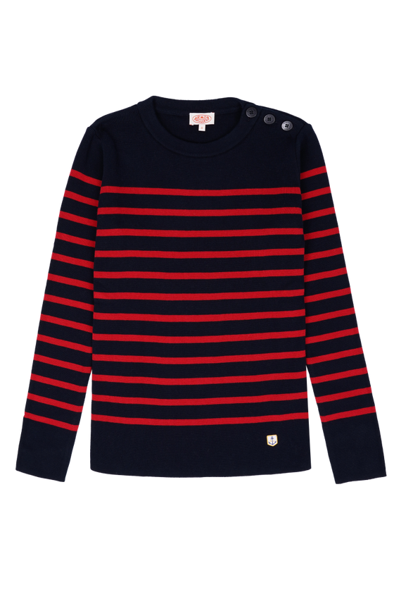 Armor-Lux - Groix - Pull marin de coton à rayures