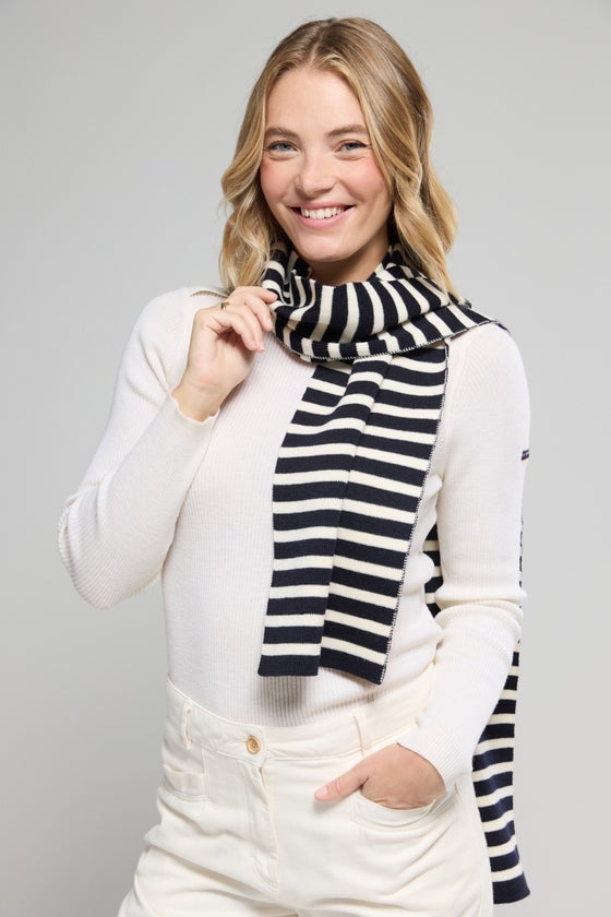 Armor-Lux - Guidel - Écharpe bretonne de laine rayée