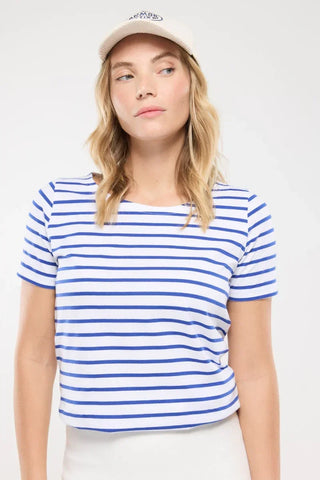 Armor-Lux - Hoëdic - Marinière coton léger manches courtes pour femme