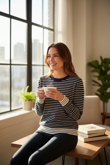  Paul & Shark Ladies - Chandail rayé col rond de laine