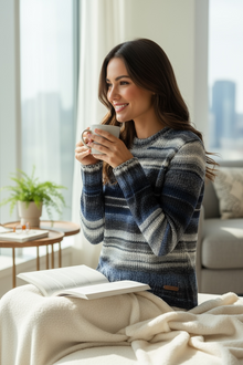  Paul & Shark Ladies - Chandail col rond de tricot de laine