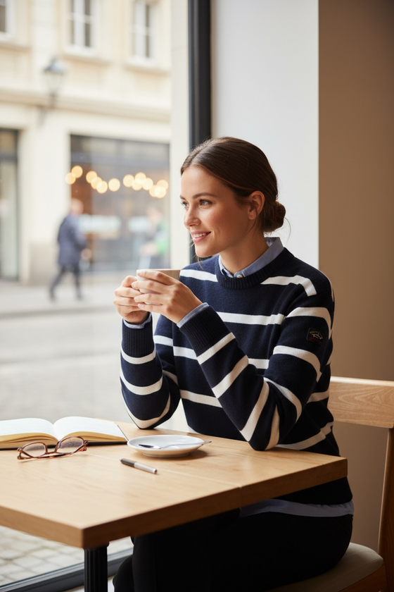 Paul & Shark Ladies - Chandail rayé de laine Bretagne