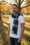 Hemley - Foulard à carreaux tartan de laine