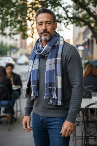 Hemley - Foulard à carreaux de viscose