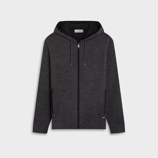 Bugatchi - Hoody à zip de mélange laine