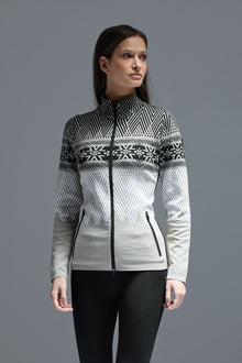  NEWLAND - Argentiere Lady Full Zip à Motifs Flocons