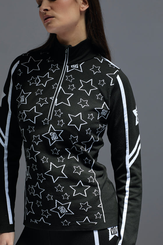 NEWLAND - Ostersund Lady T-Neck à Motifs Étoiles