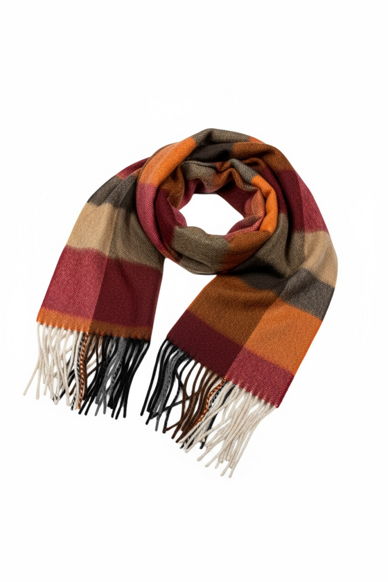 Hemley - Foulard à carreaux de cachemire