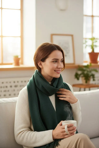 Hemley - Foulard uni de cachemire