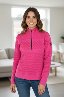  NEWLAND - Cinque Torry Lady T-Neck Uni avec Texture