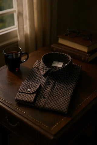 Emanuel Berg - Chemise manches longues Premium Quality Jersey - Modern Fit - Charcoal