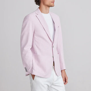 Emanuel Berg - Seersucker 2-Button D-Constructed Shirt Jacket - Rose
