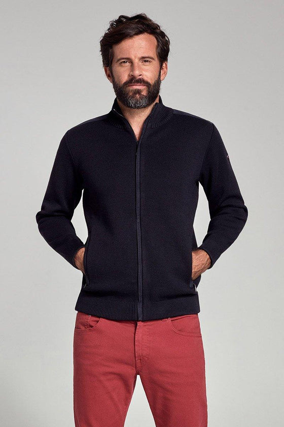 Armor-Lux - Carnac - Cardigan de laine pour homme - LE CAPITAINE D'A BORD