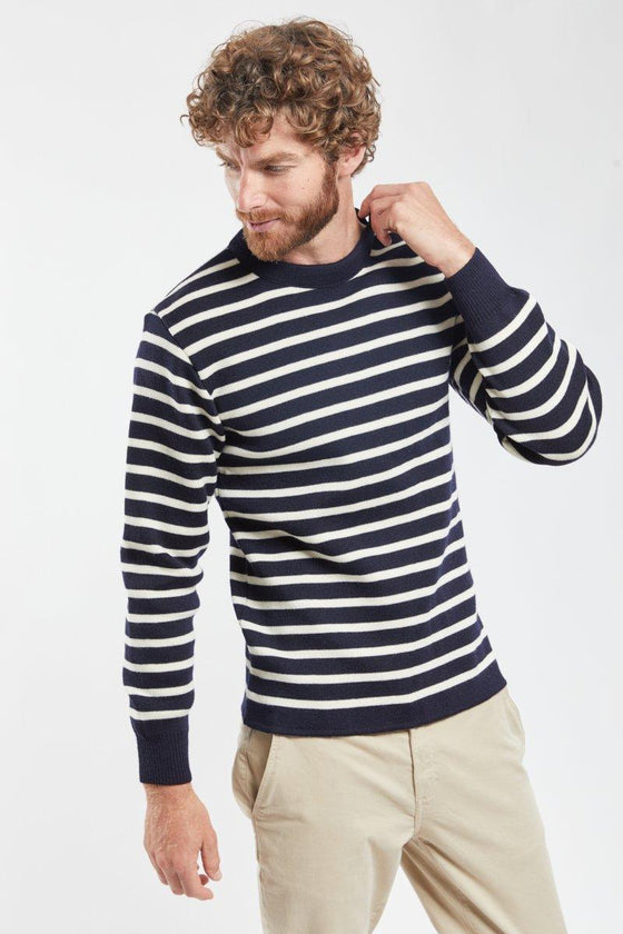 Armor-Lux - Fouesnant - Pull marin de laine à rayures - LE CAPITAINE D'A BORD