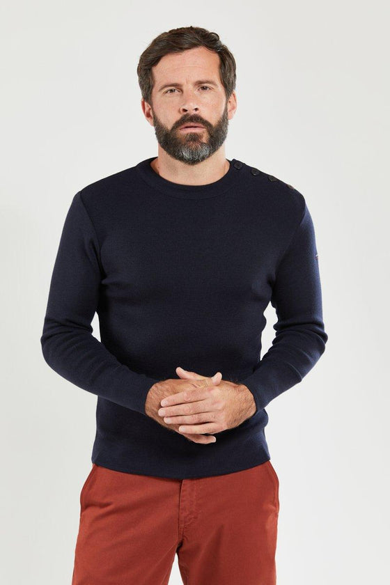 Armor-Lux - Goulenez - Pull uni de laine merinos - LE CAPITAINE D'A BORD
