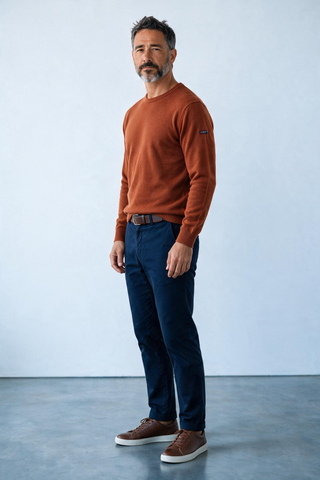 Armor-Lux - Pull uni col rond Lambswool