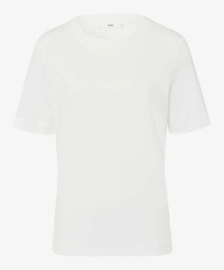 BRAX - Cira - T-shirt uni de coton jersey - LE CAPITAINE D'A BORD