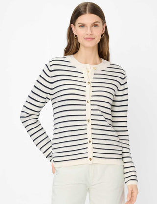 BRAX - Ann- Cardigan rayé de coton