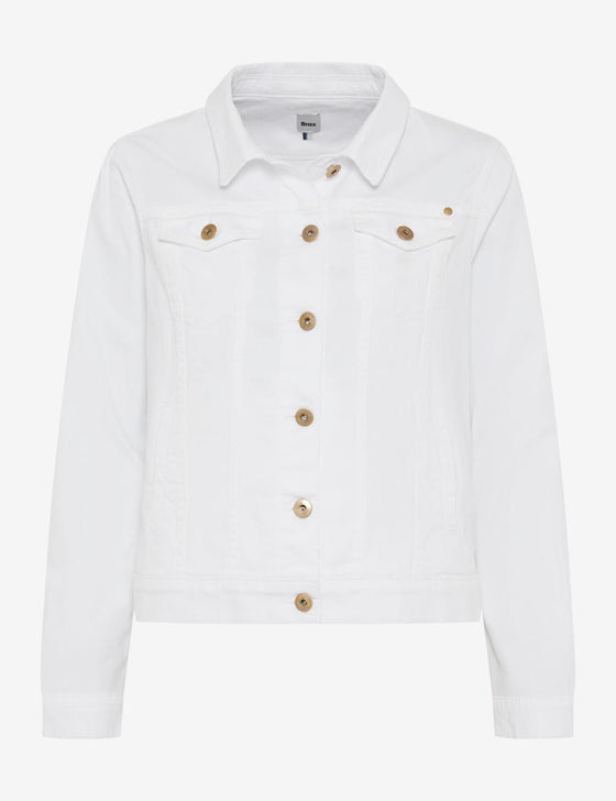 BRAX - Miami - Blouson de jeans extensible - Blanc