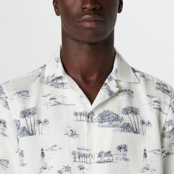 Bugatchi - Chemise à manches courtes Jackson Retro Coastal - LE CAPITAINE D'A BORD