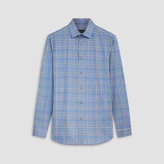 Bugatchi - James - Chemise manches longues carreaux OoohCotton® - LE CAPITAINE D'A BORD