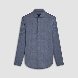 Bugatchi - James - Chemise manches longues flocons OoohCotton® - LE CAPITAINE D'A BORD