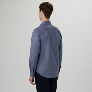 Bugatchi - James - Chemise manches longues flocons OoohCotton® - LE CAPITAINE D'A BORD