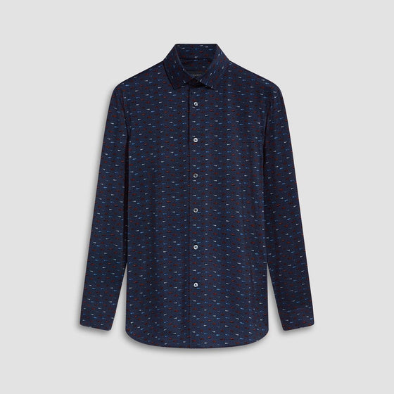 Bugatchi - James - Chemise manches longues voitures OoohCotton® - LE CAPITAINE D'A BORD