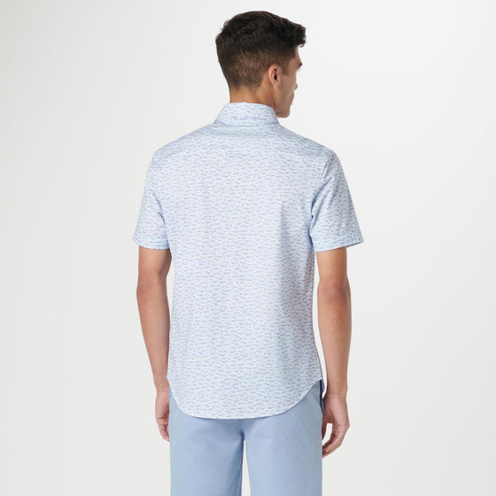 Bugatchi - Miles - Chemise imprimé automobiles manches courtes OOOHCOTTON© - LE CAPITAINE D'A BORD