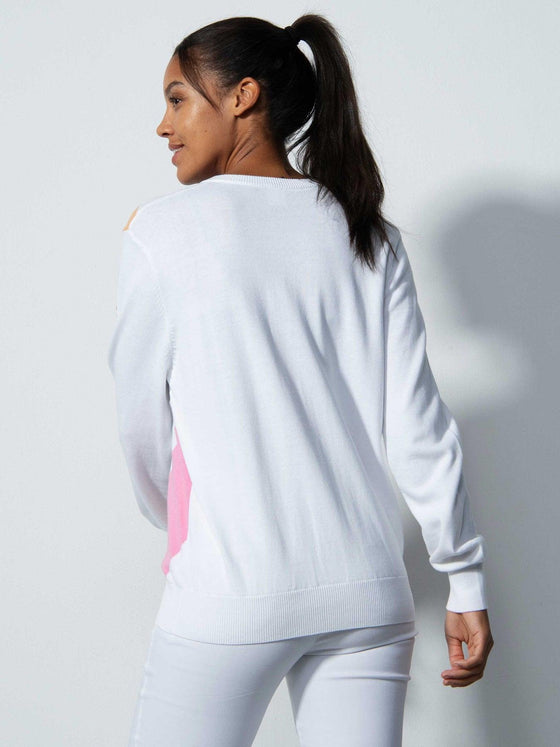Daily Sports - Orange V-neck Pullover - LE CAPITAINE D'A BORD
