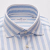 Emanuel Berg - Byron - Chemise manches longues à rayures Albini 4Flex - Modern Fit - Blanc/Bleu - LE CAPITAINE D'A BORD