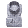Emanuel Berg - Harvard - Chemise manches longues à carreaux sartorial brossée - Modern Fit - Gris - LE CAPITAINE D'A BORD
