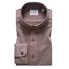 Emanuel Berg - Polo manches longues Premium Jersey Knit - Modern Fit - Chocolat - LE CAPITAINE D'A BORD