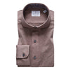 Emanuel Berg - Polo manches longues Premium Jersey Knit - Modern Fit - Chocolat - LE CAPITAINE D'A BORD
