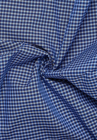 ETERNA - Chemise manches longues vichy Modern Fit - Marine/Bleu - LE CAPITAINE D'A BORD