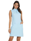Ibkül - Mini Check Sleeveless Mock Neck Dress - 58754 - LE CAPITAINE D'A BORD